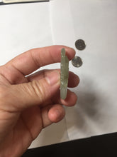 Load image into Gallery viewer, Type A 100% Natural  Light Green gray (淡油冰)Jadeite Jade bunny rabbit Pendant PC232
