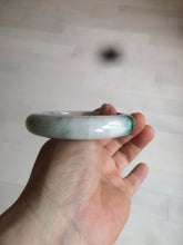 Load image into Gallery viewer, 57.7mm certificated Type A 100% Natural sunny green/white/purple Jadeite Jade bangle AY49-4128
