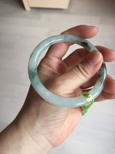 Load image into Gallery viewer, Sold! please don&#39;t order. THanks. 57mm certified type A 100% Natural green/brown/purple slim round cut jadeite jade bangle GL38-6-9010
