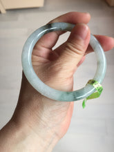 Load image into Gallery viewer, Sold! please don&#39;t order. THanks. 57mm certified type A 100% Natural green/brown/purple slim round cut jadeite jade bangle GL38-6-9010
