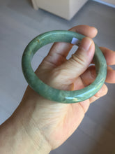 Load image into Gallery viewer, 60.9mm certified type A 100% Natural dark green gray Jadeite jade bangle PJ49-2865
