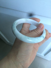 Load image into Gallery viewer, 59.7mm Certified 100% natural type A green white/light purple jadeite jade bangle AT84-9537
