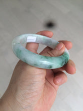 Load image into Gallery viewer, 57.7mm certificated Type A 100% Natural sunny green/white/purple Jadeite Jade bangle AY49-4128
