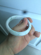 Load image into Gallery viewer, 59.7mm Certified 100% natural type A green white/light purple jadeite jade bangle AT84-9537
