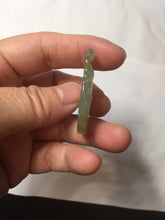 Load image into Gallery viewer, Type A 100% Natural  Light Green gray (淡油冰)Jadeite Jade Horse Pendant PC233
