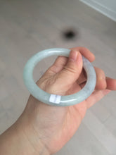 Load image into Gallery viewer, 55.5mm certified Type A 100% Natural light green/purple round cut Jadeite Jade bangle BK77-3787
