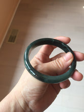 Load image into Gallery viewer, 61mm Certified Type A 100% Natural dark green/blue/gray/black Guatemala Jadeite bangle AZ145-6411
