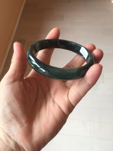 Load image into Gallery viewer, 61mm Certified Type A 100% Natural dark green/blue/gray/black Guatemala Jadeite bangle AZ145-6411

