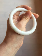 Load image into Gallery viewer, 57mm Certified Type A 100% Natural sunny green/white(白底青) Jadeite Jade bangle PE39-2852
