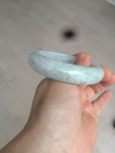 Load image into Gallery viewer, 54.9mm certified 100% natural Type A light green chubby jadeite jade bangle BK76-3784
