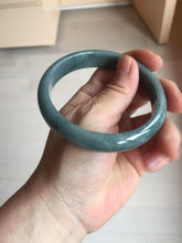 Load image into Gallery viewer, 61mm Certified Type A 100% Natural dark green/blue/gray/black Guatemala Jadeite bangle AZ144-6426
