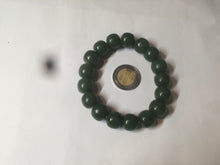Load image into Gallery viewer, 100% Natural 10.7/11.9mm dark green/gray/black vintage style Jade（碧玉） bead bracelet group HF45
