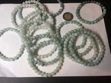 Load image into Gallery viewer, 6.3mm 100% natural type A green/white jadeite jade beads bracelet group BK104 added-on item
