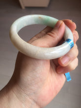 Load image into Gallery viewer, 56.8mm certificated Type A 100% Natural sunny green/white/brown Jadeite Jade bangle E48-3335
