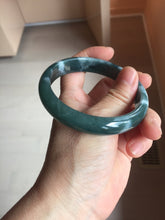 Load image into Gallery viewer, 60.6mm Certified Type A 100% Natural dark green/blue/gray/black Guatemala Jadeite bangle PB278-0712

