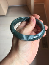 Load image into Gallery viewer, 60.6mm Certified Type A 100% Natural dark green/blue/gray/black Guatemala Jadeite bangle PB278-0712
