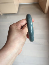 Load image into Gallery viewer, 62.2mm Certified Type A 100% Natural dark green/purple/blue/gray/black Guatemala Jadeite bangle AZ143-6427
