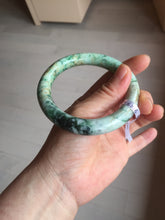 Load image into Gallery viewer, 58mm Certified Type A 100% Natural Sunny Green Brown with Green Floating Flowers round cut Jadeite Jade Bangle PC211-6216 58/11.3/10.6mm
