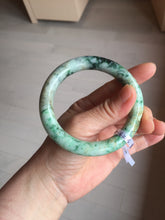 Load image into Gallery viewer, 58mm Certified Type A 100% Natural Sunny Green Brown with Green Floating Flowers round cut Jadeite Jade Bangle PC211-6216 58/11.3/10.6mm
