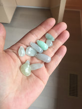 Load image into Gallery viewer, 100% Natural type A icy watery sunny green white yellow Jadeite Jade blessed melon(福瓜) pendant group AZ156 Add on item
