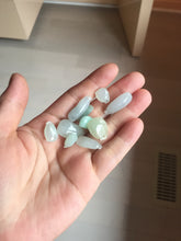 Load image into Gallery viewer, 100% Natural type A icy watery sunny green white yellow Jadeite Jade blessed melon(福瓜) pendant group AZ156 Add on item
