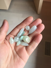 Load image into Gallery viewer, 100% Natural type A icy watery sunny green white yellow Jadeite Jade blessed melon(福瓜) pendant group AZ156 Add on item
