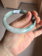 Load image into Gallery viewer, 56.9mm 100% natural Type A sunny green white jadeite jade bangle BN7-8239
