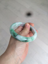Load image into Gallery viewer, 56.4mm certificated Type A 100% Natural sunny green/white/purple Jadeite Jade bangle AY48-4133
