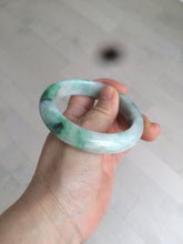 Load image into Gallery viewer, 56.4mm certificated Type A 100% Natural sunny green/white/purple Jadeite Jade bangle AY48-4133
