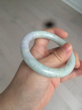 Load image into Gallery viewer, 51.5mm 100% natural Type A green/purple/yellow(FU LU SHOU) chubby jadeite jade bangle BK73-5807
