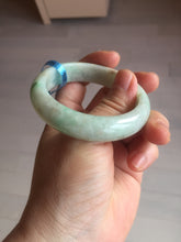 Load image into Gallery viewer, 51.8mm Certified type A 100% Natural sunny green Jadeite Jade bangle E45-0216
