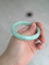 Load image into Gallery viewer, 49mm Certified Type A 100% Natural sunny apple green/red oval Jadeite Jade bangle BG62-0165

