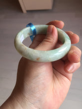 Load image into Gallery viewer, 51.8mm Certified type A 100% Natural sunny green Jadeite Jade bangle E45-0216
