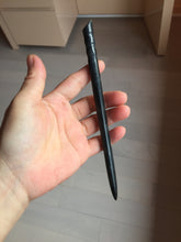 Load image into Gallery viewer, 18cm 100% Natural black Xiu Jade (Serpentine) Hairpin AW67
