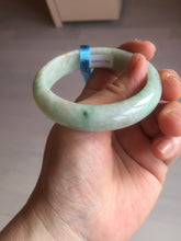 Load image into Gallery viewer, 51.8mm Certified type A 100% Natural sunny green Jadeite Jade bangle E45-0216
