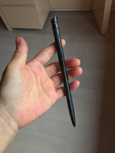 Load image into Gallery viewer, 18cm 100% Natural black Xiu Jade (Serpentine) Hairpin AW67
