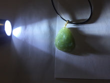 Load image into Gallery viewer, Type A 100% Natural  Light Green gray (淡油冰)Jadeite Jade Snake Pendant Lucky Wisdom Prosperity Zodiac Snake PC234
