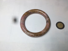 Load image into Gallery viewer, 56mm 100% natural red/pink/black/gray/brown round cut rose stone (Rhodonite) bangle SY24
