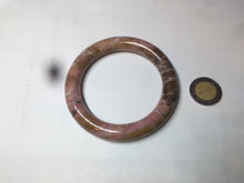 Load image into Gallery viewer, 56mm 100% natural red/pink/black/gray/brown round cut rose stone (Rhodonite) bangle SY24
