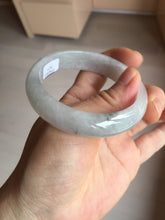 Load image into Gallery viewer, 54.4mm certified 100% natural Type A icy watery white light purple jadeite jade bangle BN8-7071
