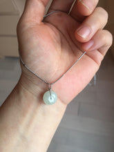 Load image into Gallery viewer, 9.5-13.5mm Type A 100% Natural light green yellow brown Jadeite Safety Guardian Button abacus bead donuts pendant PF40 Add on item
