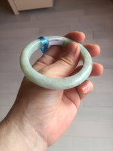 Load image into Gallery viewer, 54.6mm certified 100% natural Type A sunny green jadeite jade bangle E47-0222
