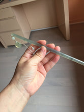 Load image into Gallery viewer, 20cm 100% Natural icy white gray black(灰冰) Xiu Jade (Serpentine) Hairpin AW66
