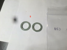 Load image into Gallery viewer, 100% natural type A watery green/white/yellow/dark green/gray big defect jadeite jade band ring AY1 (Added-on items, not sale individually.)
