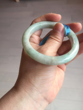 Load image into Gallery viewer, 54.6mm certified 100% natural Type A sunny green jadeite jade bangle E47-0222
