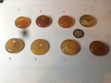 Load image into Gallery viewer, 30.5mm 100% natural icy clear red/yellow agate safety guardian donut add  on item SY25
