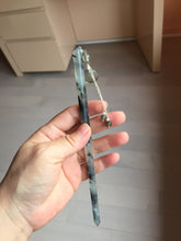Load image into Gallery viewer, 18.5cm 100% Natural black white ink painting(水墨画) Xiu Jade (Serpentine) Hairpin AW65
