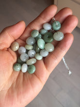 Load image into Gallery viewer, 9.5-13.5mm Type A 100% Natural light green yellow brown Jadeite Safety Guardian Button abacus bead donuts pendant PF40 Add on item
