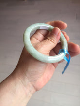 Load image into Gallery viewer, 54.6mm certified 100% natural Type A sunny green jadeite jade bangle E47-0222
