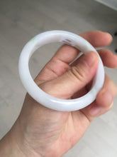 Load image into Gallery viewer, 56.3mm certified 100% natural type A icy watery green/purple jadeite jade bangle AR114-3556

